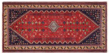 handmade Traditional Tabriz Red Beige Hand Knotted RUNNER 100% Wool Pile area rug 3x6